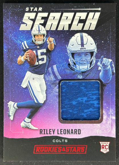 Riley Leonard 2025 Rookies & Stars Star Search Colts Sports Trading Cards