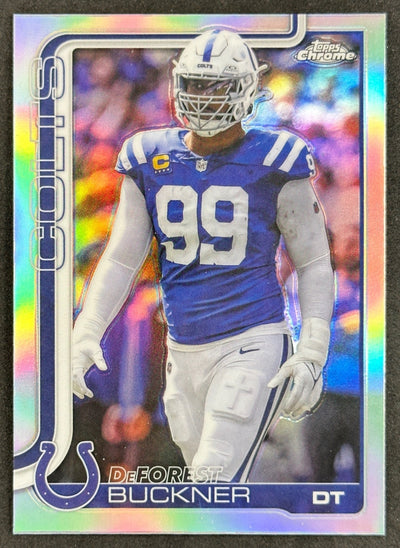 DeForest Buckner 2025 Topps Chrome Refractor Colts Sports Trading Cards