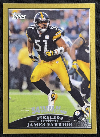 James Farrior 2009 Topps Gold /2009 Steelers - Front