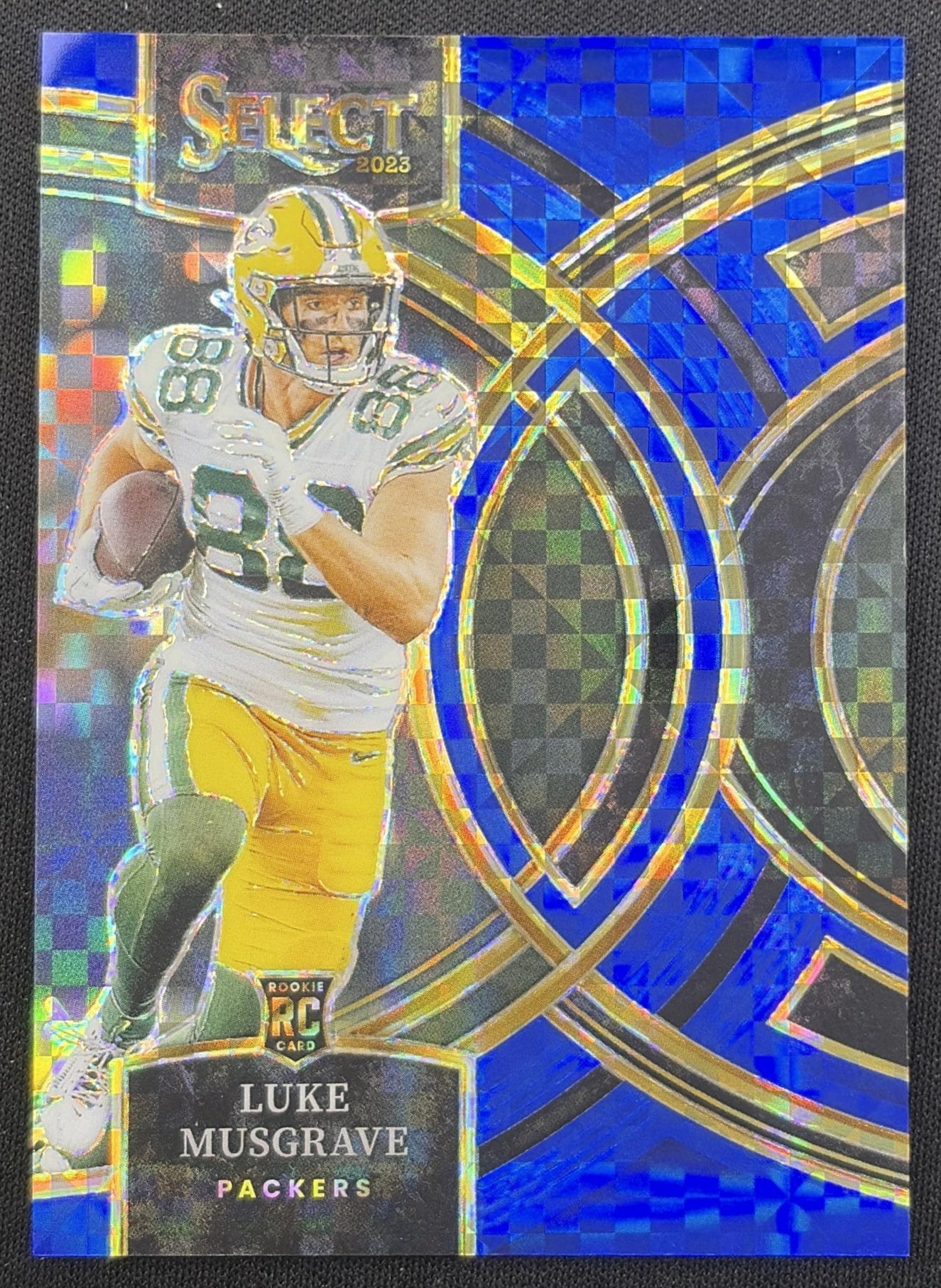 Luke Musgrave 2023 Panini Select Blue Prizms /149 Packers Green Bay Packers