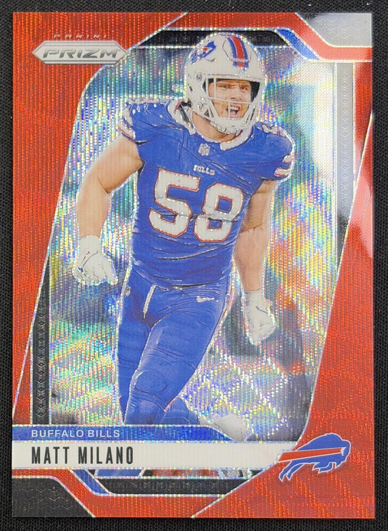 Matt Milano 2024 Panini Prizm Red Wave /149 Bills