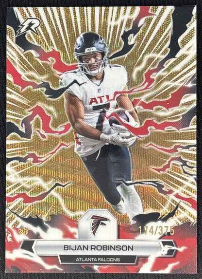 Bijan Robinson 2025 Topps Resurgence Bronze Surge Refractor /375 Falcons Sports Trading Cards