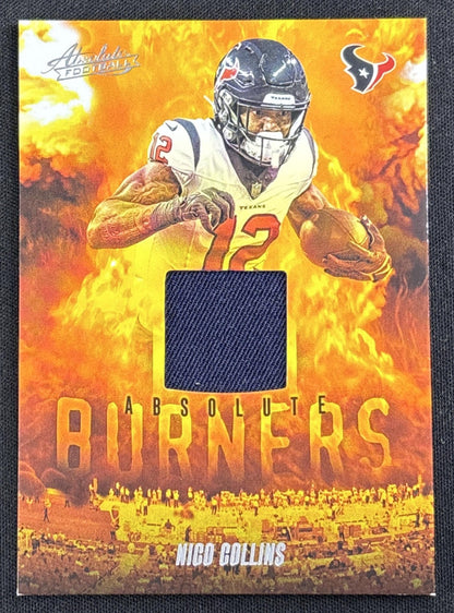 Nico Collins 2025 Panini Absolute Burners Texans Sports Trading Card