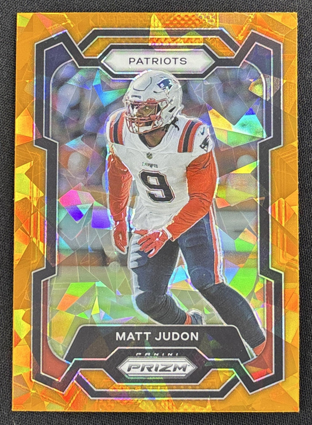 Matt Judon 2023 Panini Prizm Orange Ice Patriots