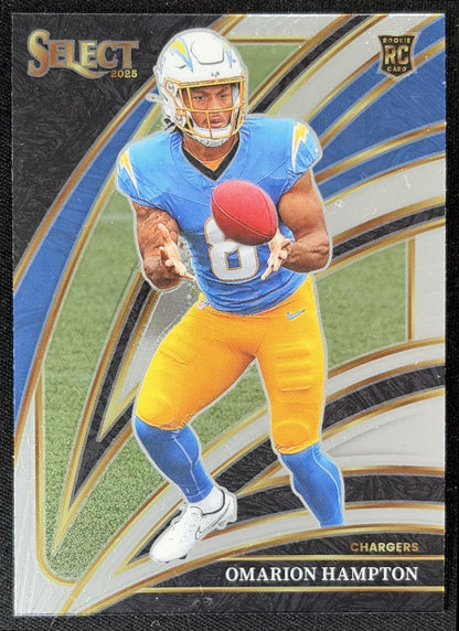 Omarion Hampton 2025 Panini Select Club Level Chargers