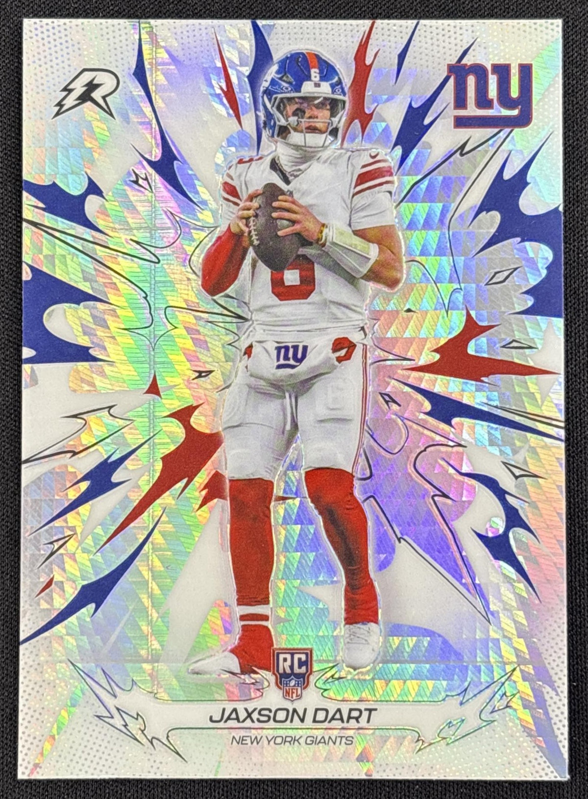 Jaxson Dart 2025 Topps Resurgence Prism Refractor Giants