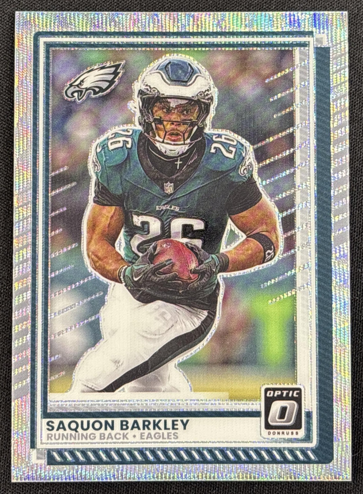 Saquon Barkley 2025 Panini Donruss Optic Wave Prizm /300 Eagles