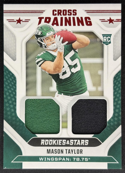 Mason Taylor 2025 Panini Rookies & Stars Cross Training Jets front