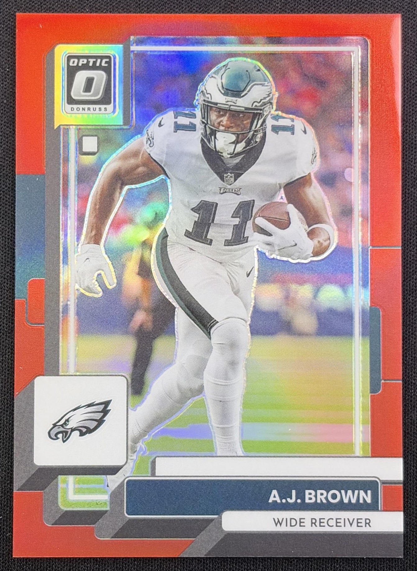 A.J. Brown 2022 Panini Donruss Optic Red /99 Eagles