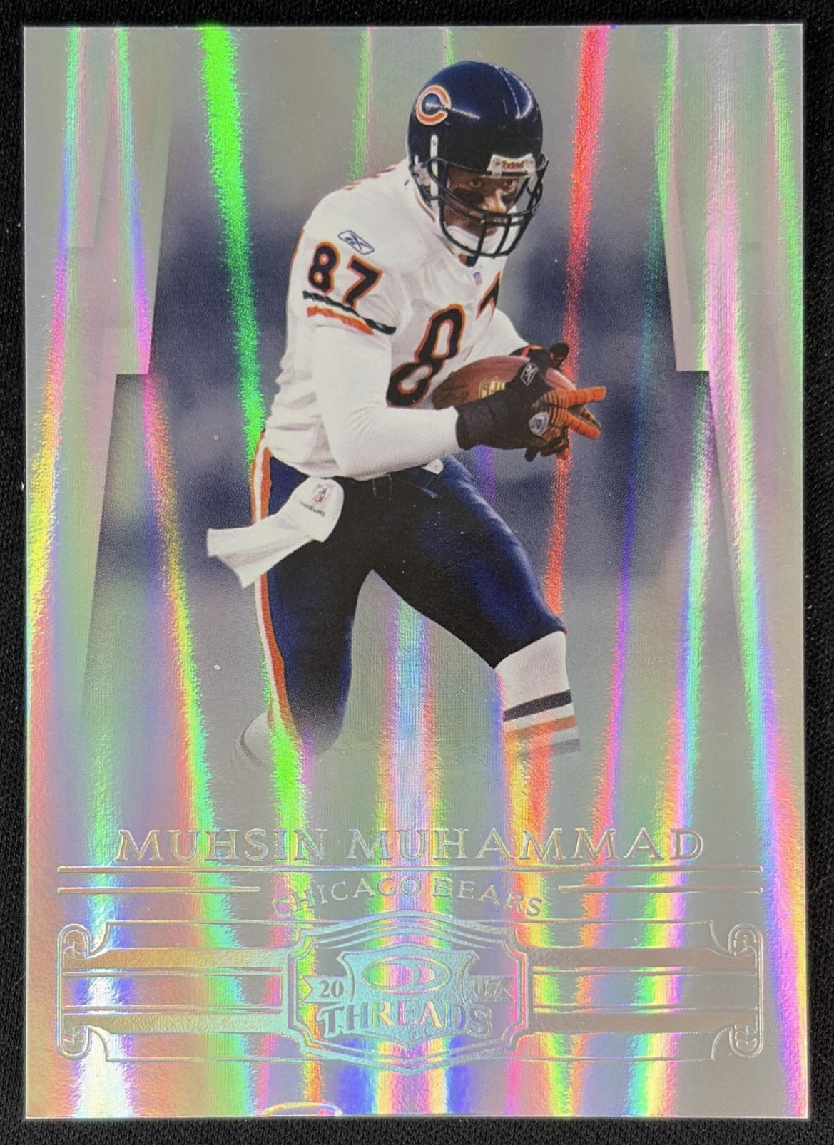 Muhsin Muhammad 2007 Donruss Threads Silver Holofoil /100 Bears Muhsin Muhammad 2007 Donruss Threads Silver Holofoil 100 Bears Sports Trading Cards