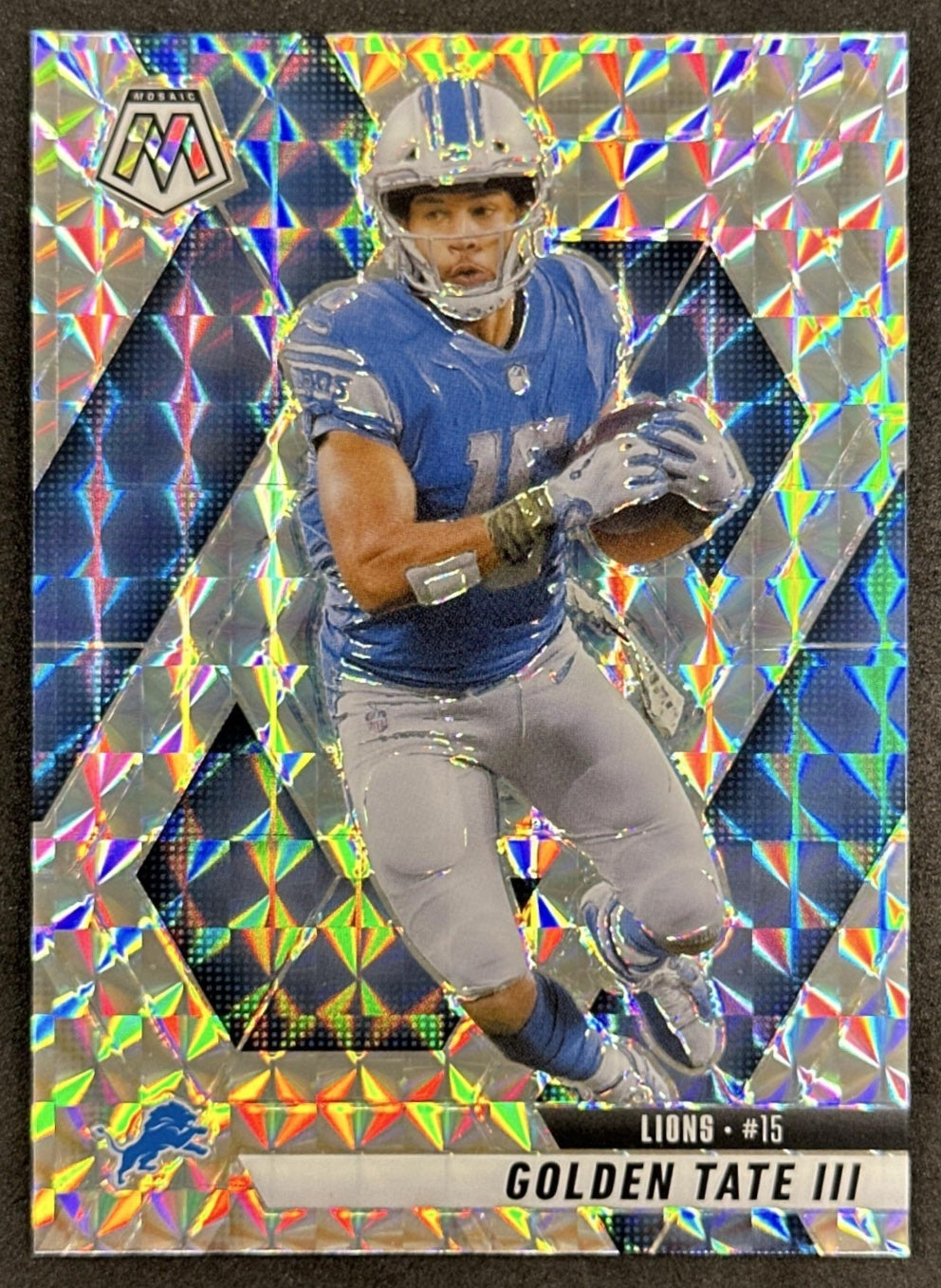 Golden Tate III 2025 Panini Mosaic Prizm Lions