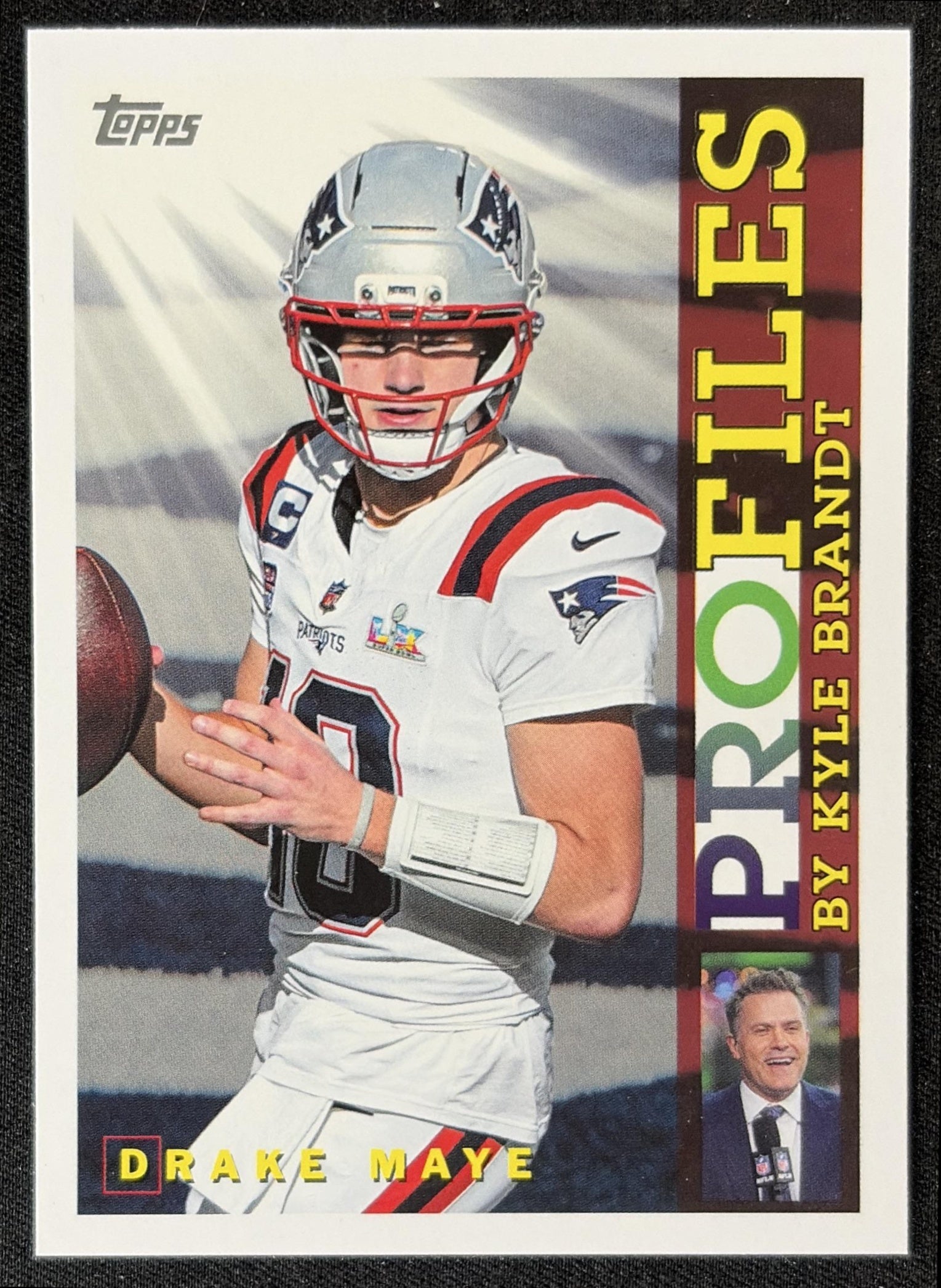 Drake Maye 2026 Topps Profiles Patriots front