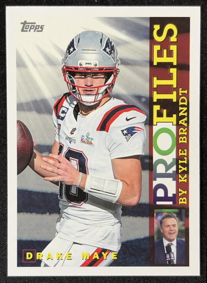 Drake Maye 2026 Topps Profiles Patriots front