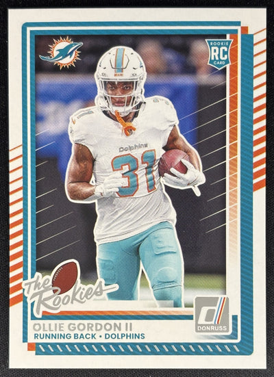 Ollie Gordon II 2025 Panini Donruss Rookies & Highlights Dolphins Sports Trading Cards