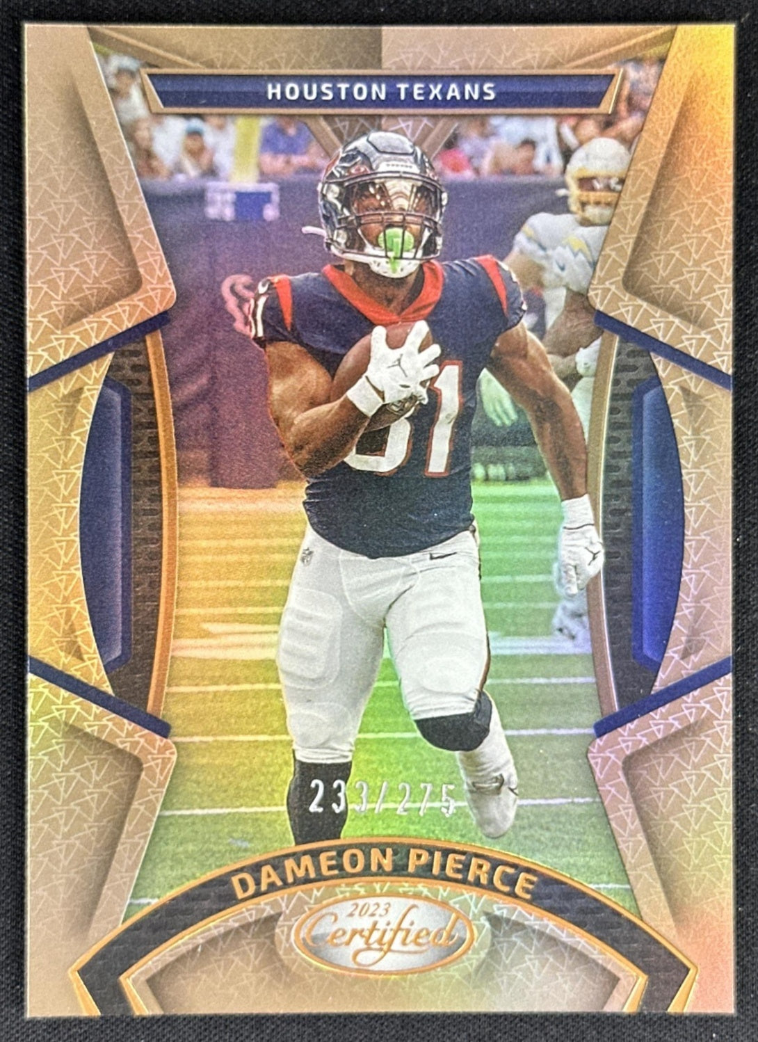 Dameon Pierce 2023 Panini Certified Bronze Mirror /275 Texans