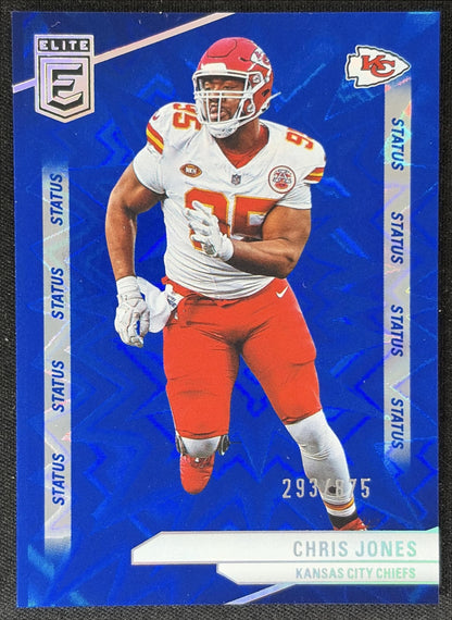 Chris Jones 2024 Panini Donruss Elite Aspirations Shimmer /875 Chiefs