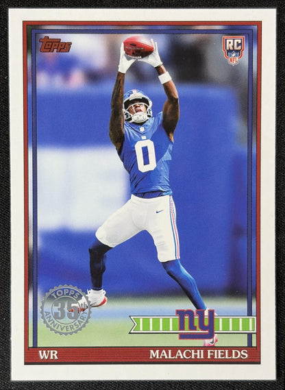 Malachi Fields 2026 Topps 1991 Rookie Giants front