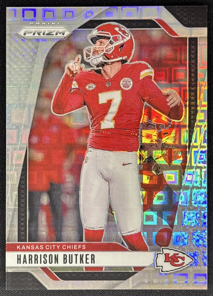 Harrison Butker 2024 Panini Prizm Pandora /400 Chiefs Sports Trading Card