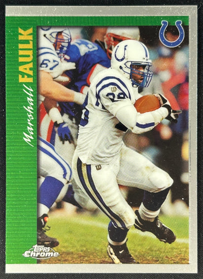 Marshall Faulk 1997 Chrome Colts Sports Trading Cards