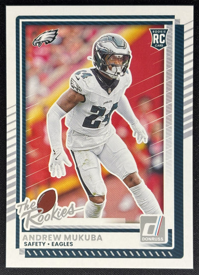 Andrew Mukuba 2025 Panini Donruss Rookies & Highlights Eagles Sports Trading Cards