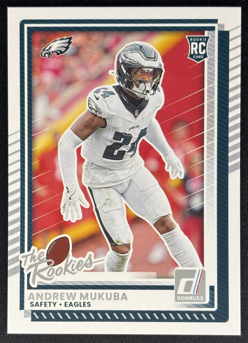 Andrew Mukuba 2025 Panini Donruss Rookies & Highlights Eagles