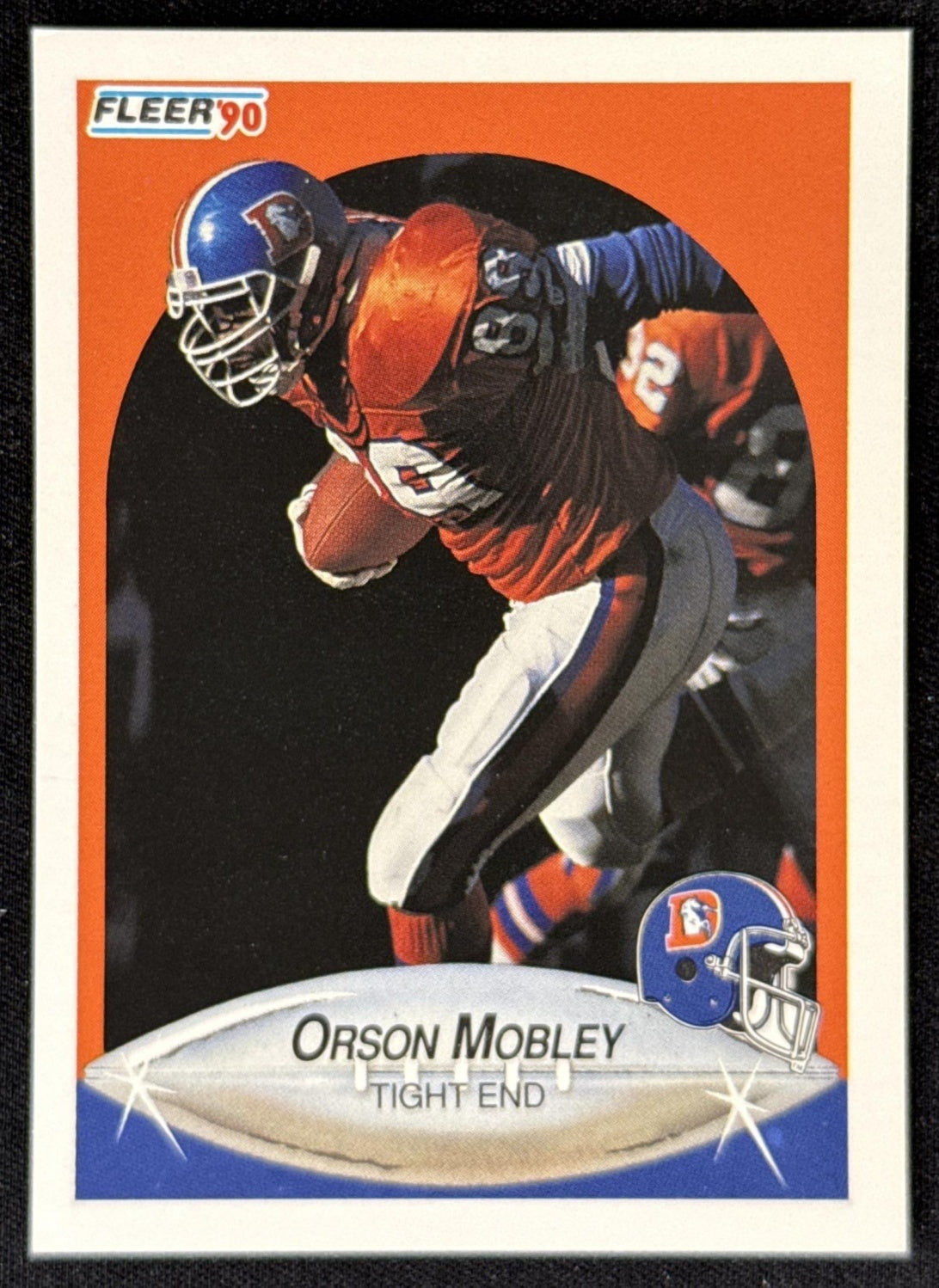 Orson Mobley 1990 Fleer Broncos Sports Trading Card