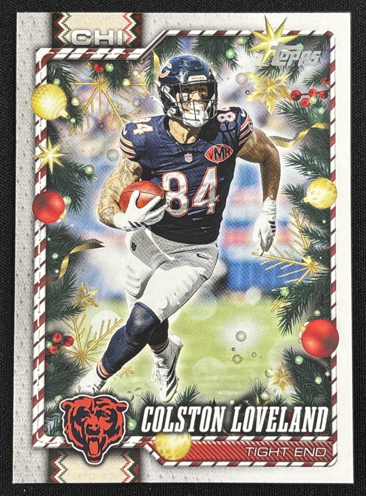 Colston Loveland 2026 Topps Holiday Back Variation Bears