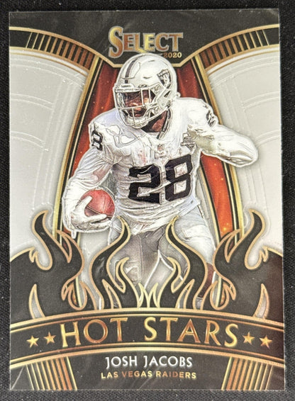 Josh Jacobs 2020 Panini Select Hot Stars Raiders Default Title Sports Trading Card