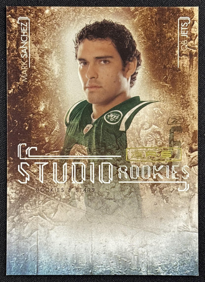 Mark Sanchez 2009 Panini Donruss Rookies & Stars Studio Gold /500 Jets