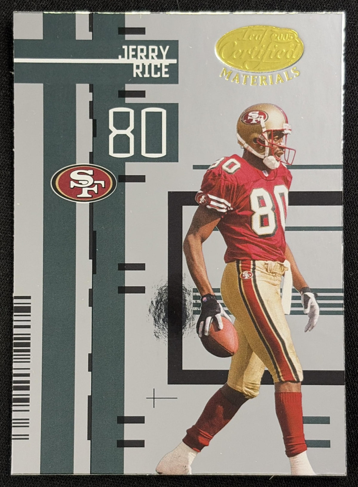 Jerry Rice 2005 Leaf Certified Materials 49ers Sports Trading Card