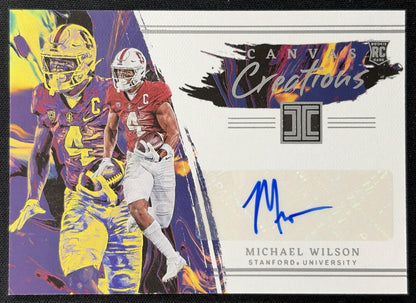 Michael Wilson 2023 Chronicles Draft Picks Impeccable Canvas Creations Auto Cardinal