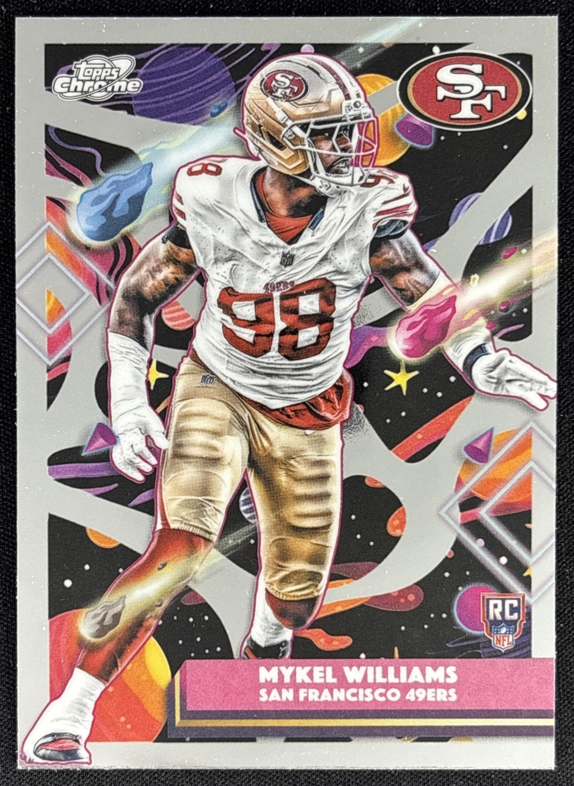 Mykel Williams 2025 Topps Cosmic Chrome 49ers
