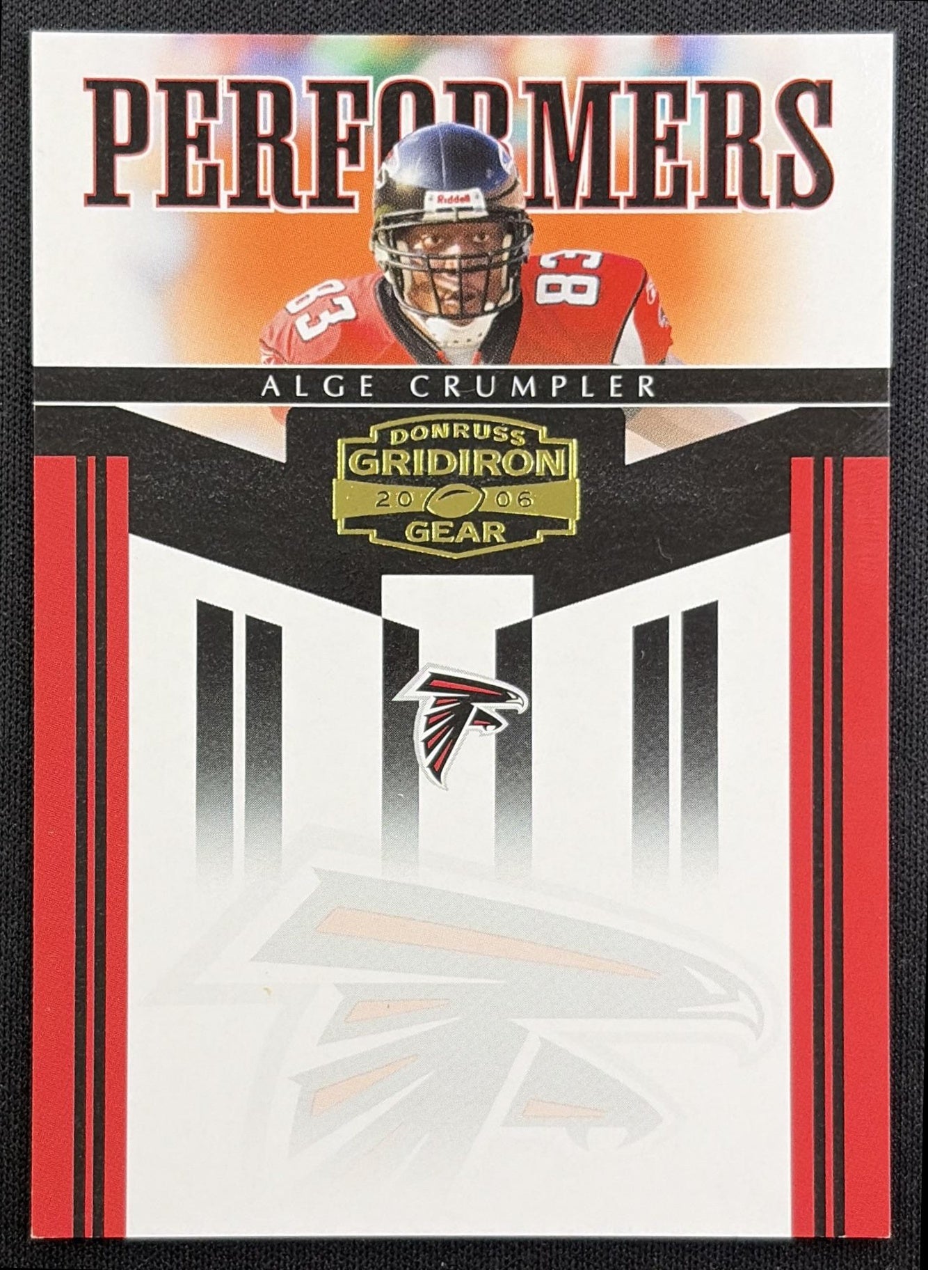 Alge Crumpler 2006 Donruss Gridiron Gear Performers Gold /500 Falcons