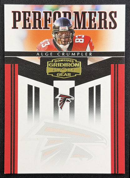 Alge Crumpler 2006 Donruss Gridiron Gear Performers Gold /500 Falcons