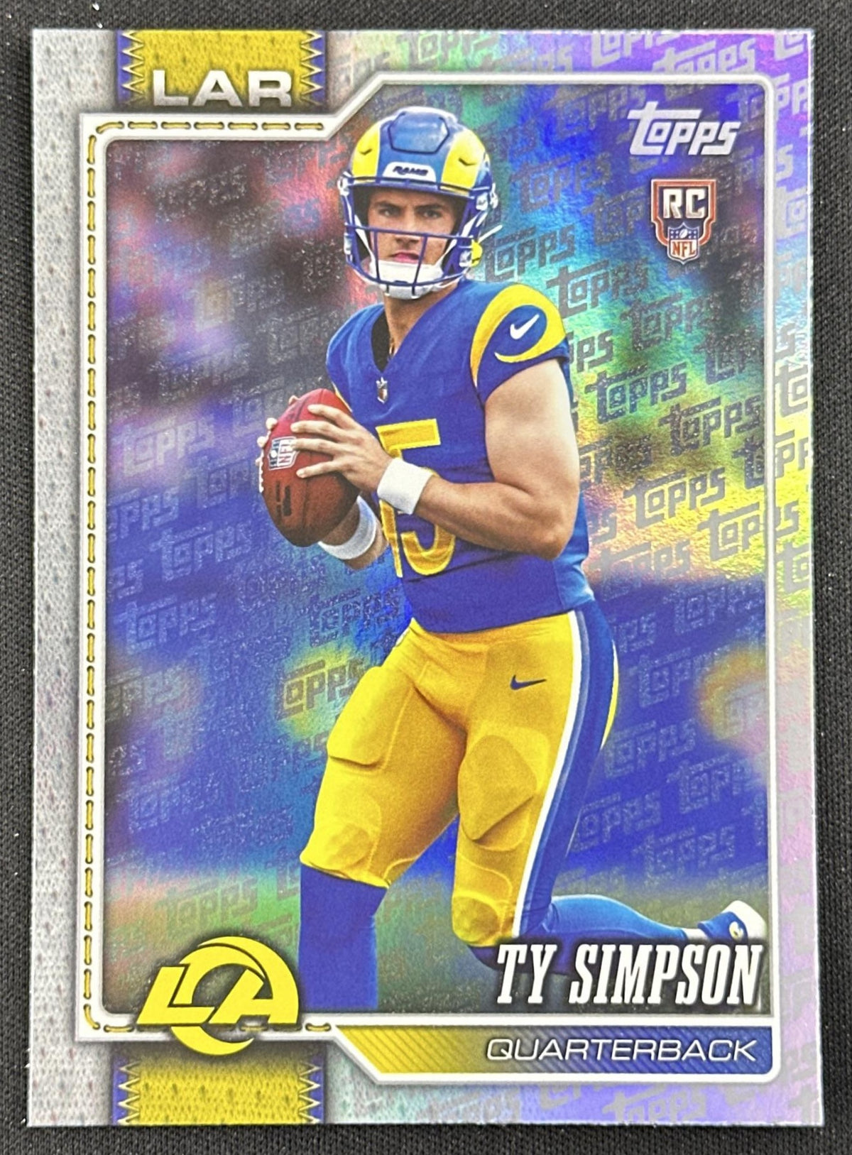 Ty Simpson 2026 Topps Flagship Fanatics Foil Rams