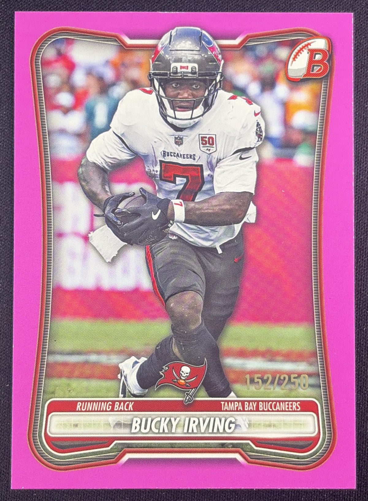 Bucky Irving 2026 Bowman NFL Pink /250 Buccaneers