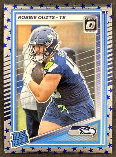 Robbie Ouzts 2025 Panini Donruss Optic Rated Rookie Stars Prizm Seahawks Default Title Sports Trading Card
