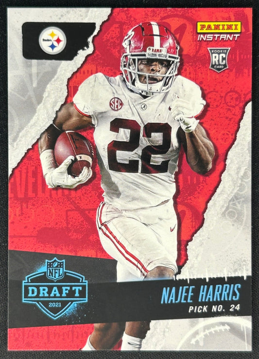 Najee Harris 2021 Panini Instant NFL Draft Night Steelers
