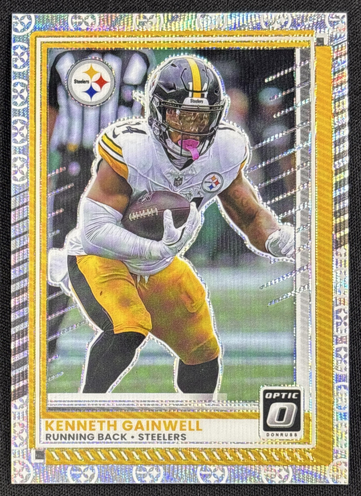 Kenneth Gainwell 2025 Panini Donruss Optic Wave Prizm /300 Steelers