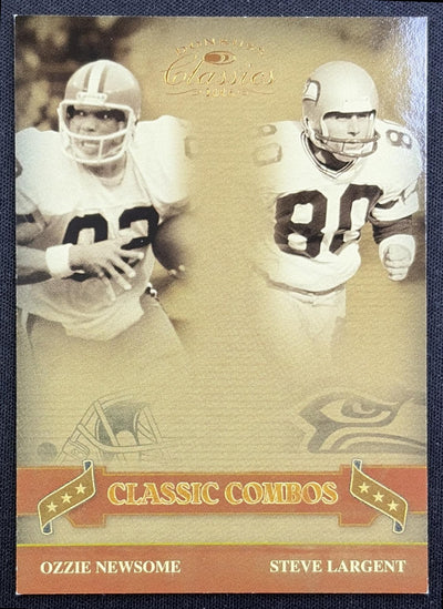 Ozzie Newsome Steve Largent 2006 Donruss Classics Classic Combos Bronze /500 Lions Sports Trading Card