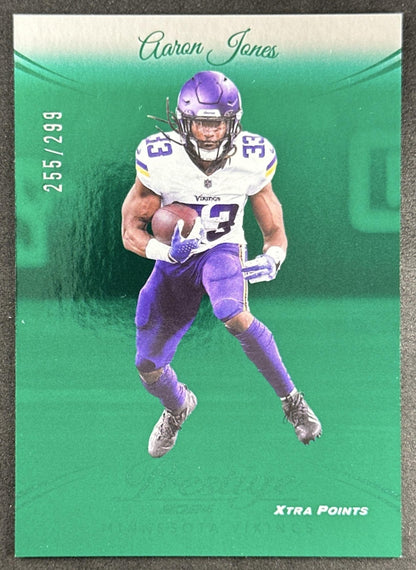 Aaron Jones 2024 Panini Prestige Green Xtra Points /299 Vikings Sports Trading Card