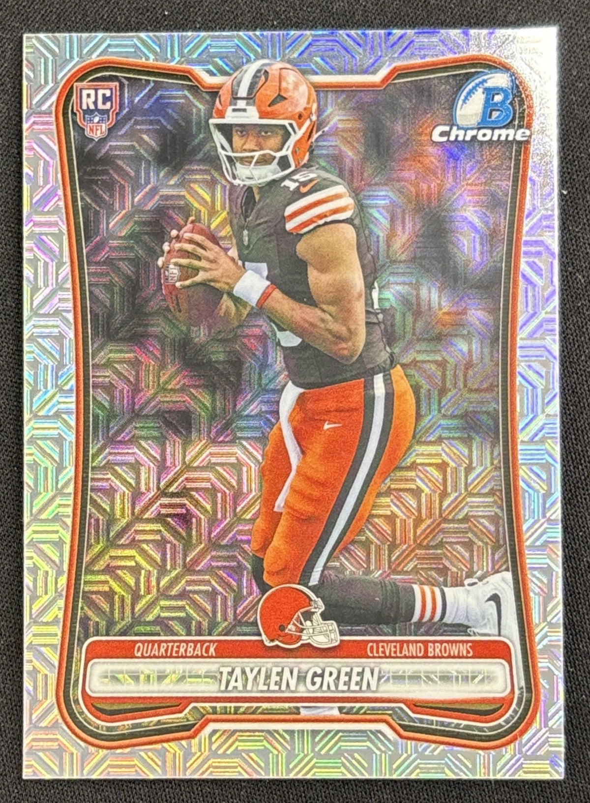 Taylen Green 2026 Bowman Chrome NFL Mojo Refractor Browns Sports Trading Card