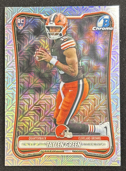 Taylen Green 2026 Bowman Chrome NFL Mojo Refractor Browns Sports Trading Card