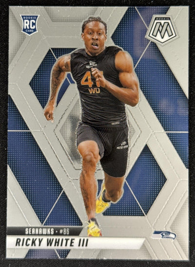 Ricky White III 2025 Panini Mosaic Rookies Seahawks Seattle Seahawks Sports Trading Card