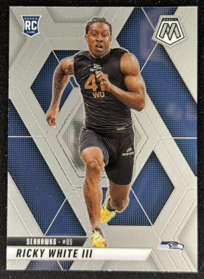 Ricky White III 2025 Panini Mosaic Rookies Seahawks Seattle Seahawks Sports Trading Card