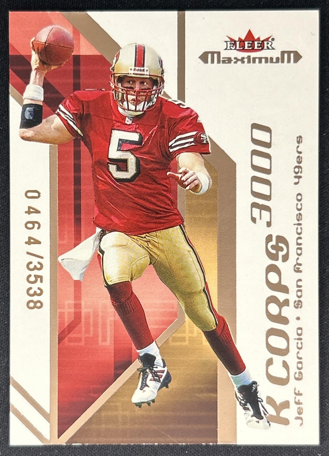 Jeff Garcia 2002 Fleer Maximum K Corps /3538 49ers