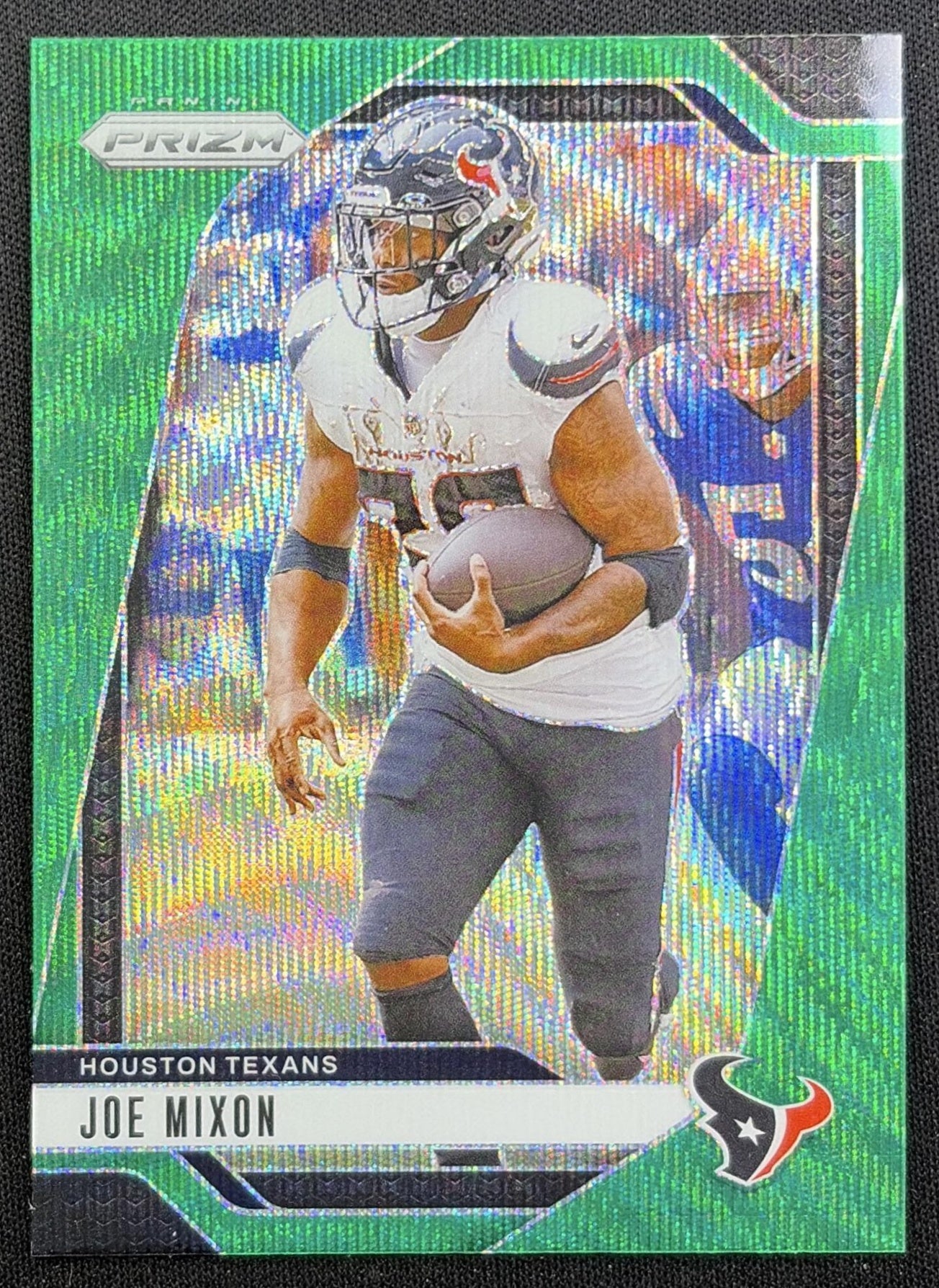 Joe Mixon 2024 Panini Prizm Green Wave Texans front