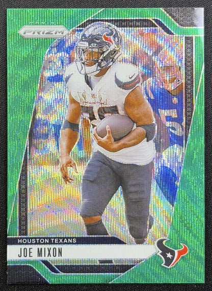 Joe Mixon 2024 Panini Prizm Green Wave Texans front