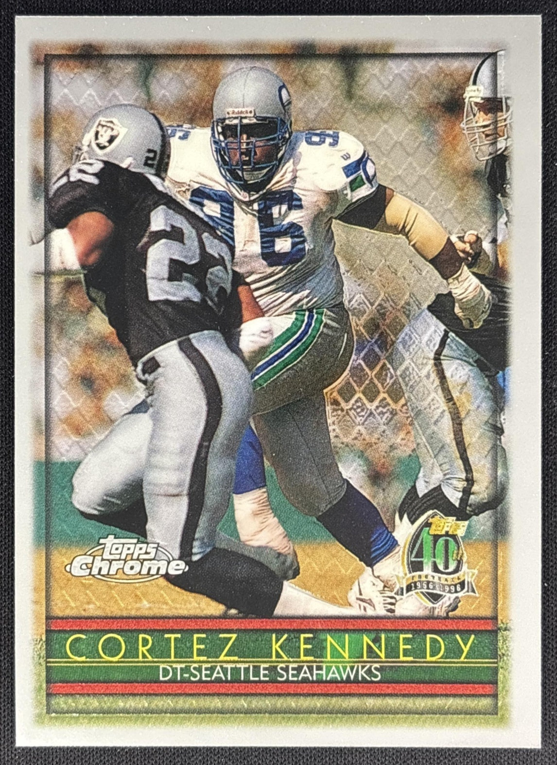 Cortez Kennedy 1996 Topps Chrome Seahawks Sports Trading Cards