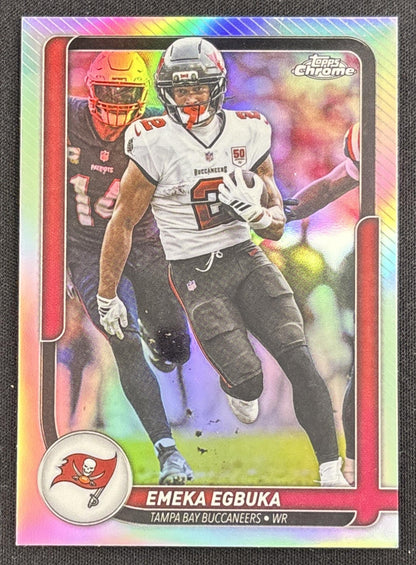 Emeka Egbuka 2026 Topps The Collection Chrome Buccaneers